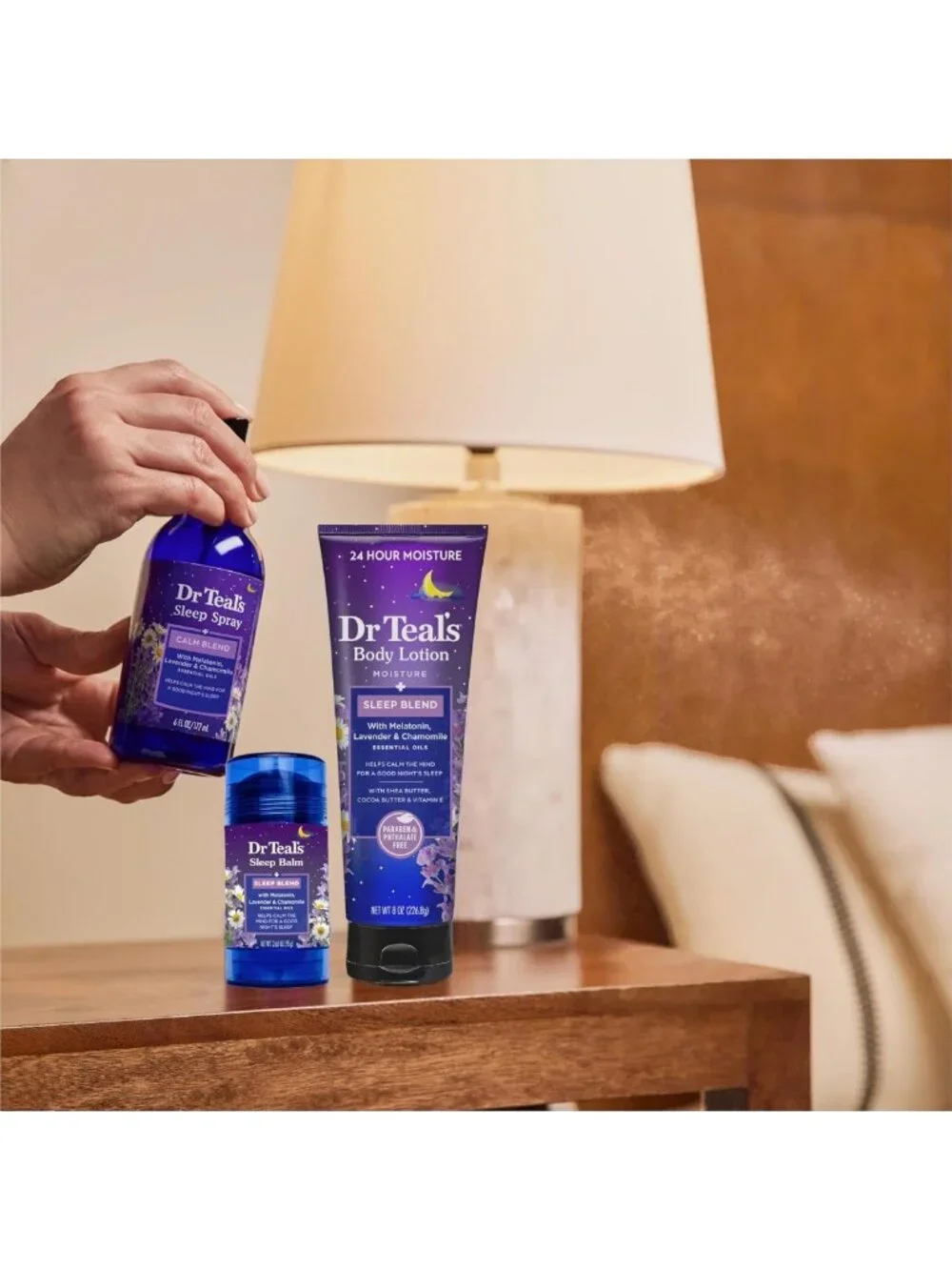 Sleep Body Lotion with Melatonin, Lavender & Chamomile - 24-Hour Moisture (3